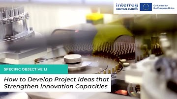 Tutorial (Thematic Scope, SO 1.1): Strengthening Innovation Capacities in Central Europe