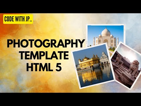 🔴 JP Photography Portfolio HTML5 Template 2022 || CODE WITH JP || 🔴