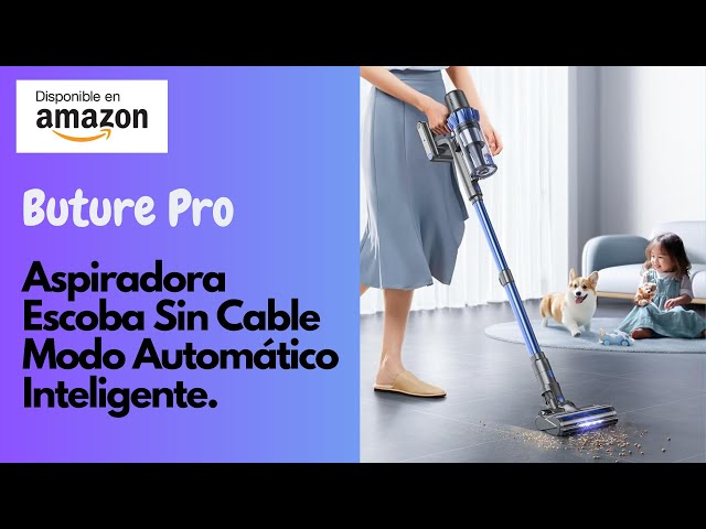 Buture Pro Aspiradora Sin Cable Potente (33KPA/450W), Pantalla Táctil y  Batería Extraíble 