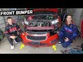 CHEVROLET CRUZE FRONT BUMPER REMOVAL REPLACEMENT. CHEVY CRUZE