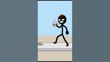 POV: You trip over the same rock every Monday 😭☕ #loop #short #stickman