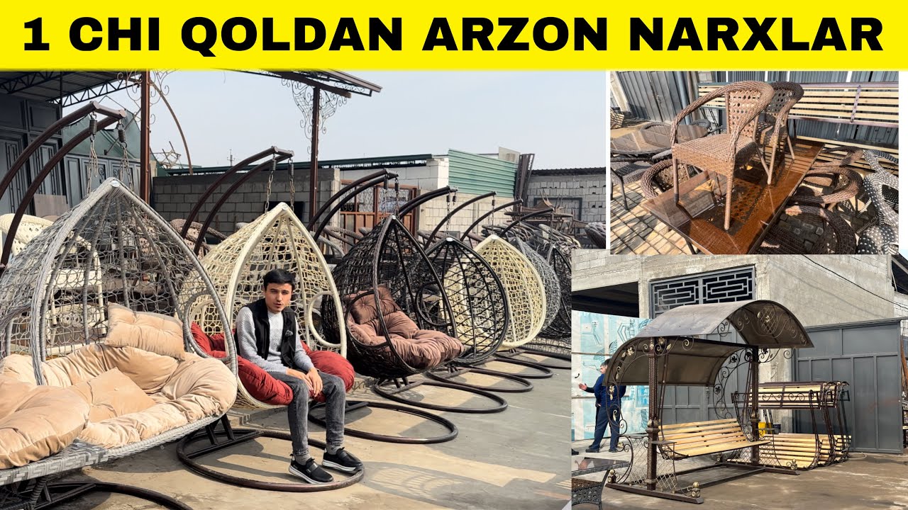 ТЕМИР ТУКИМА КАЧЕЛАЛАР РОТАН СТОЛ СТУЛЛАРИ НАРХЛАРИ