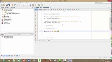 Área y Volumen de un Cilindro, Programación Estructurada NetBeans - Java