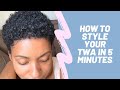 #TWA How I Style My TWA (In 5 Minutes)