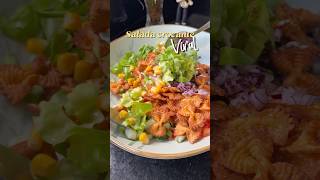 SALADA COM MACARRÃO CROCANTE #receitas #receita #receitasfaceis