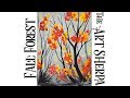 EASY acrylic painting Fall forest Step by step for beginners | TheArtSherpa