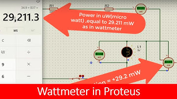 how to use wattmeter in Proteus tutorial