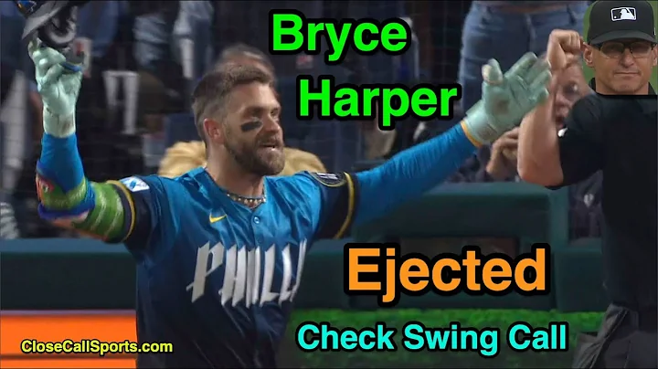 E113 - Bryce Harper Ejected on Check Swing Strikeout Call by Vic Carapazza in Philadelphia