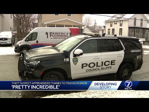 2:18 2:18 Now playing, Council Bluffs police arrest tool theft suspect thanks to tracks in snow