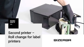 Bizerba How-To – Roll change on a label printer on the second printer
