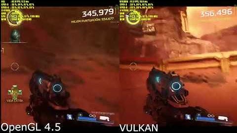 Doom OpenGL vs Vulkan 4K 60FPS i7 4790k GTX 1080 Ti