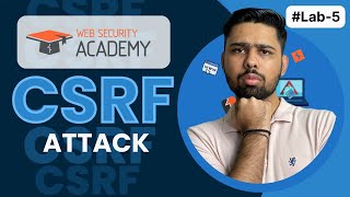 PortSwigger Cross-Site Request Forgery CSRF Lab-5 | CSRF where token is tied to non-session cookie