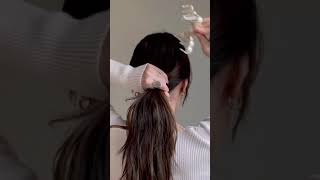 CLAW CLIP HAIR HACK (slow)