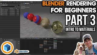 Intro to MATERIAL SETTINGS in Blender - Blender Rendering For Beginners Part 3