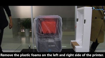 Flashforge Hunter DLP 3d printer Unboxing