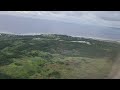 Flying into Guam