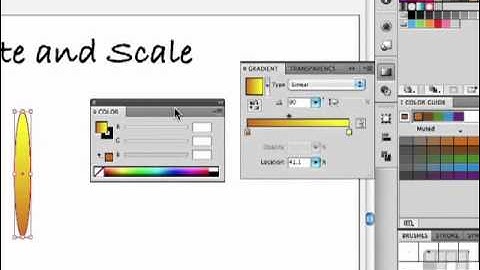 Illustrator Tutorial - Transform with Rotate and Scale the Easy way.