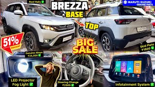Brezza LXI 2024 Base Model Modification with Price ✅ Brezza LXI Modified To Top ✅