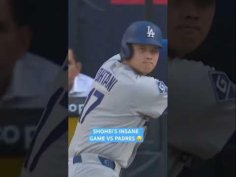 Throwback to Shohei Ohtani’s leadoff homer and 5 scoreless IP vs the Padres earlier this season 😮