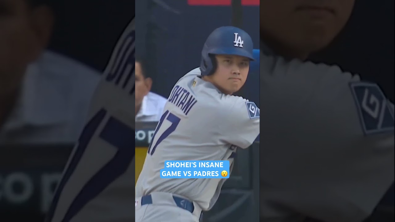 Throwback to Shohei Ohtani’s leadoff homer and 5 scoreless IP vs the Padres earlier this season 😮