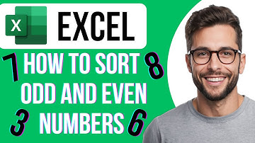 How To Sort Odd And Even Numbers In Excel