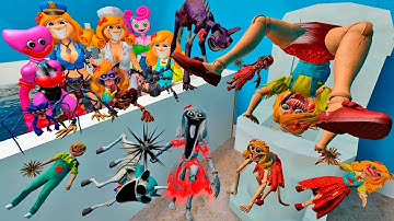 MISS DELIGHT in THE BATHROOM ?! SPARTAN KICKING POPPY PLAYTIME CHAPTER 3 ZOONOMALY FAMILY in GMod !!