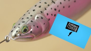 Making Wood and 5 minute epoxy Trout Glide Bait  Fishing Lure