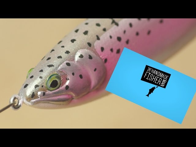 Making Wood and 5 minute epoxy Trout Glide Bait Fishing Lure 