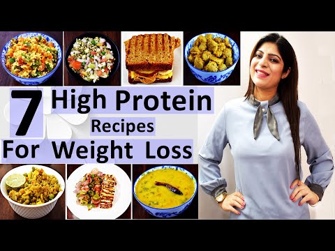 7 High Protein Recipes For Weight Loss  For a Week In Hindi | Pure Vegetarian