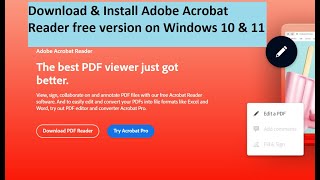 How to Download & Install Adobe Acrobat Reader free version on Windows 10 &  Windows 11 screenshot 4