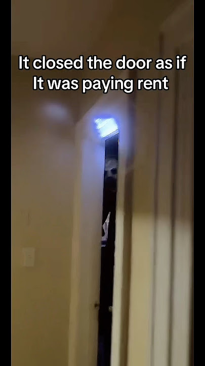 Demonic entity shuts door in landlords face #scary #demonic #scary #horror #fyp