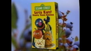 Closing To Sesame Street - Lets Eat Funny Food Songs 1999 Vhs