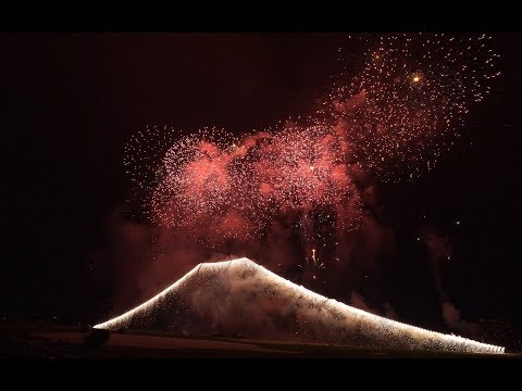 2018 江戸川区花火大会  2.「桜花爛漫 ～富士の空～」