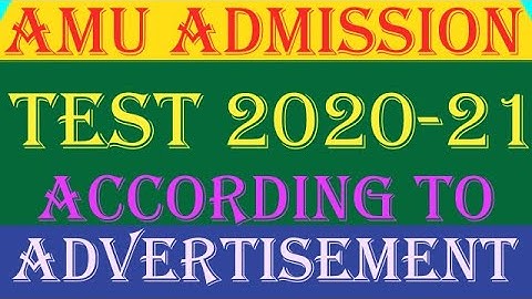 AMU DENIED FALSE NEWS REGARDING ELIGIBILITY CRITERIA OF ADMISSION TEST 2020-21|| ALIG GS CLASSES