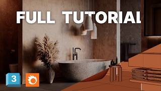 Bathroom Visualization From Start to Finish | 3ds Max + Corona screenshot 3