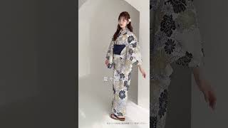 2025 浴衣5点セット(ゆかた・帯・下駄・着付けマニュアル