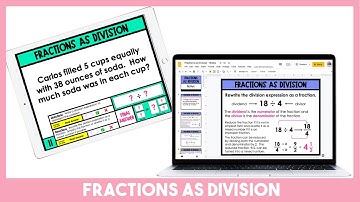 Fractions as Division Tutorial Video
