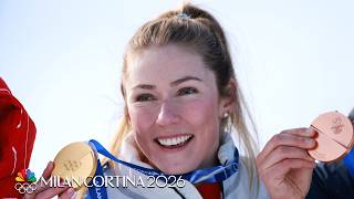 Tears & emotions flow as Mikaela Shiffrin receives her gold medal & reflects | Winter Olympics 2026