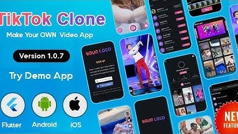 Flutter - TikTok | Triller Clone & Short Video Streaming Mobile App for Android & iOS source code