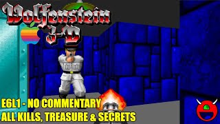Macintosh Wolfenstein 3D: Second Encounter (MacenWolf) - E6L1 - 100% No Commentary