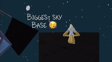 I built the BIGGEST sky base ( yeeps hide and seek )