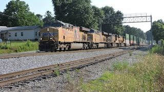 HD: UP 7832 leads NS Train 225 in Heflin, AL