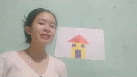 xé dán ngôi nhà của bé mẫu giáo 4-5 tuổi