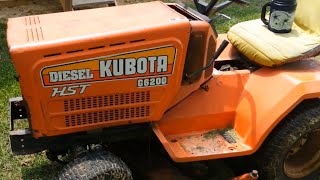 How to Roll Black Smoke With a Kubota Diesel Riding Lawn Mower Rolling Coal