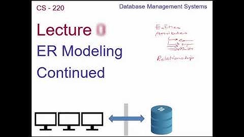 Lecture 07 Part 1 Cardinalities in ER Modeling