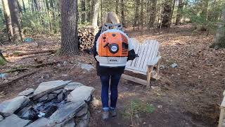 024 - Blowing: Stihl BR 600 Backpack Blower