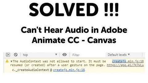 SOLVED! -  problem sound adobe animate, - Can