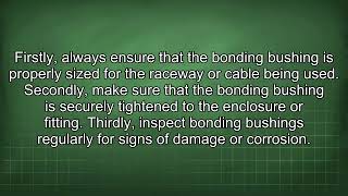Bonding Bushings Explained When and Why You Need Them