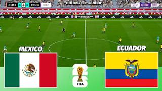 🔴 LIVE | Mexico vs Ecuador - Round of 32 - FIFA World Cup 2026 | PES 21 Simulation