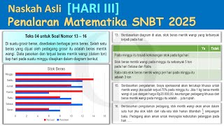 [PM HARI III] Naskah Asli Penalaran Matematika SNBT 2025 Teks 04: Stok Beras Mentik Wangi